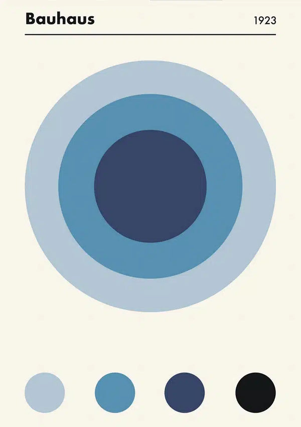 Αφίσα «Bauhaus Blue 1923»