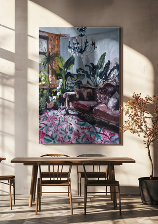 Living room with Maltese tiles - Mariam De Giorgio