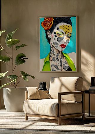 Yellow Dot Mask - Tara Green