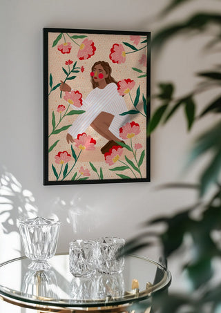 Woman In Floral Garden - Bea Müller