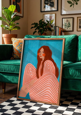 Serene Striped Woman - Bea Müller