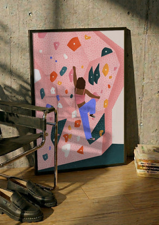 Dynamic Pink Wall Climb - Bea Müller