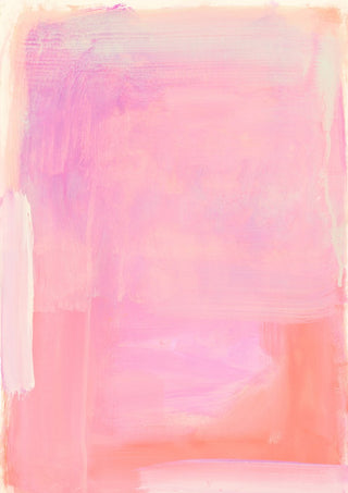 soft atmospheric colorfields by Iris Lehnhardt - lilac and pink above a warm coral field