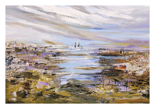 Sailorman by Art Anne Lee - a wide estuary with small white sails on the horizon