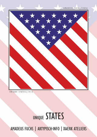 United States - Community Signal by Amadeus Fuchs - the American flag turned diagonally in red, white and blue