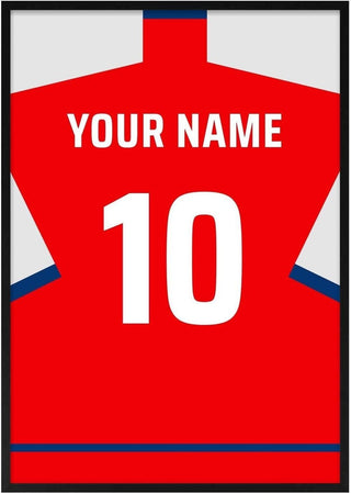Arsenal – Personalised Football Shirt Poster