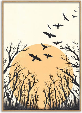 Birds Flying Poster