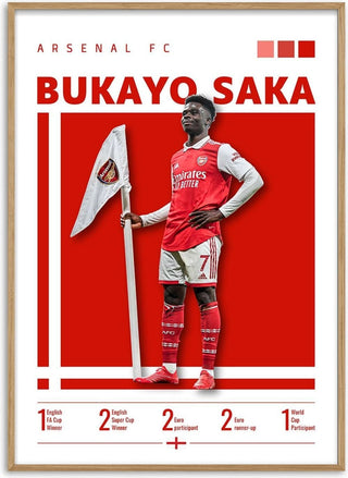 Bukayo Saka - Arsenal Football Poster