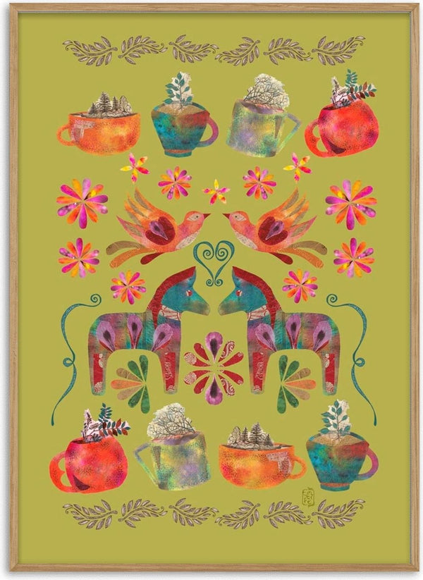 Dala Horse Pistachio by Enikő Marosváry-Kramcsák