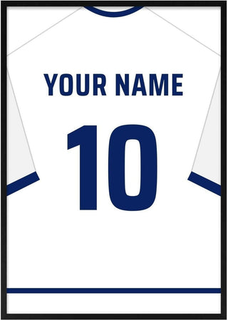 England – Personalised Football Shirt Poster