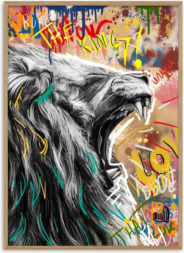 Graffiti Lion no. 1 poster