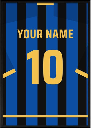 Inter – Personalised Football Shirt Poster