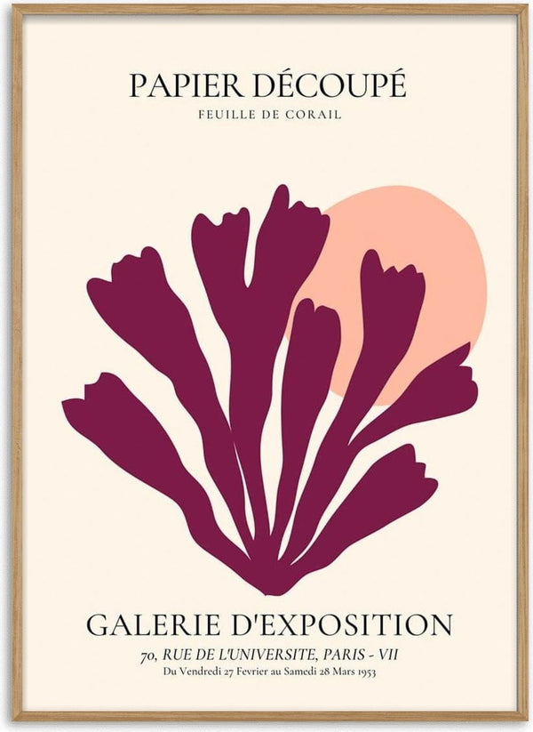Αφίσα Purple Coral Découpé