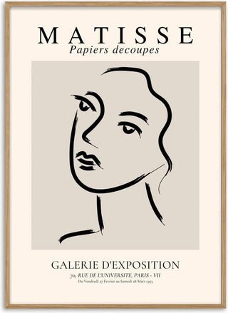 Matisse Inspired Woman Poster