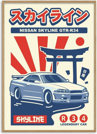 Nissan Skyline GTR R34 - Kaminarirace