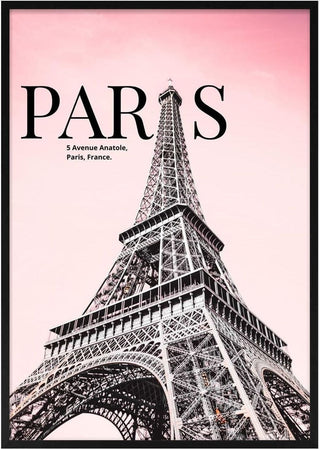 Paris Eiffel Tower Pink - Artsy Edition