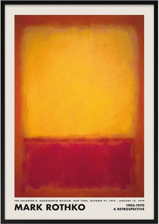 Rothko Yellow on Red