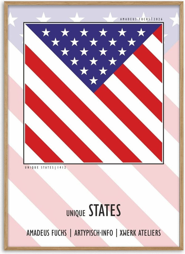 United States - Community Signal by Amadeus Fuchs - the American flag turned diagonally in red, white and blue