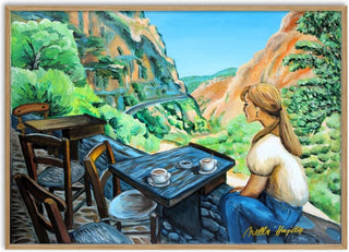 View from a Cretan Taverna - Nella Hajdu