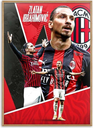 Zlatan Ibrahimović Football Poster