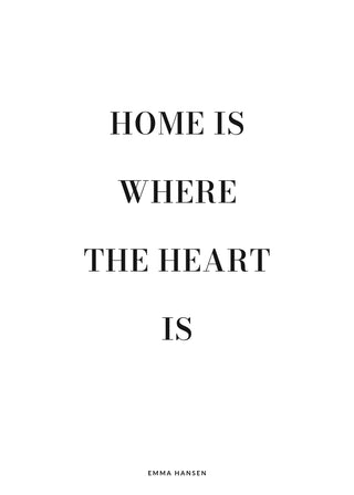 Personalised text poster with your own words in black Bodoni on white